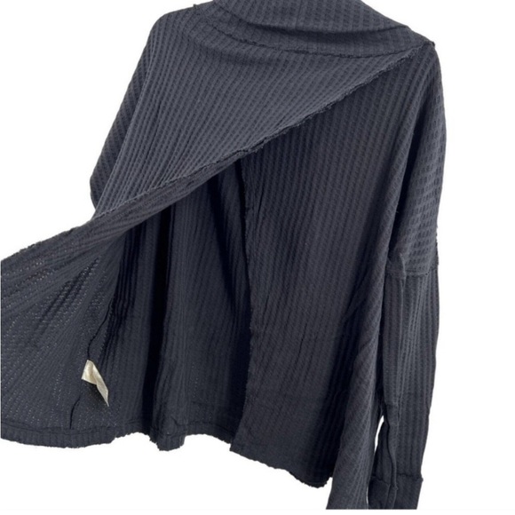 NWT Free People Juicy long sleeve tunic in black - Picture 6 of 9